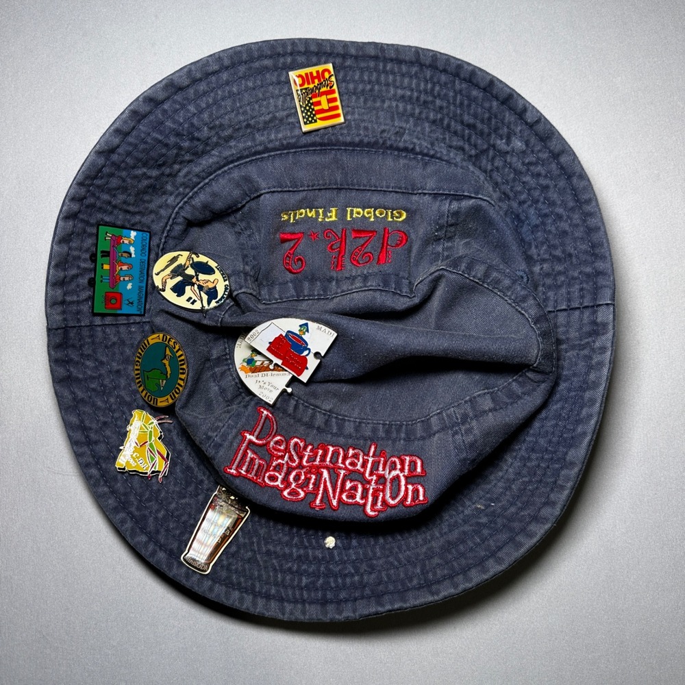 VTG 2002 Destination Imagination Pins‎ Hat Global Finals 2D2K2 Bucket Hat Enamel